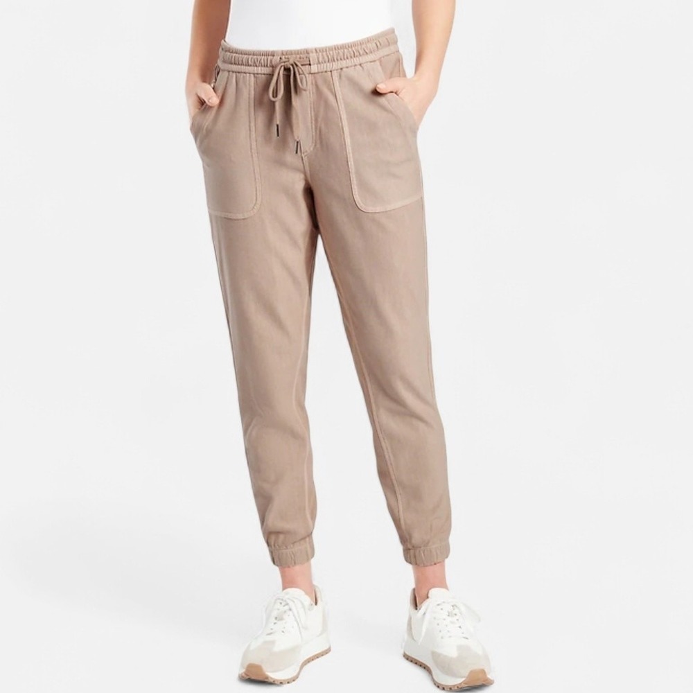 Athleta Farallon Jogger Sz 4‎ Mineral Wash Tan - Flaw